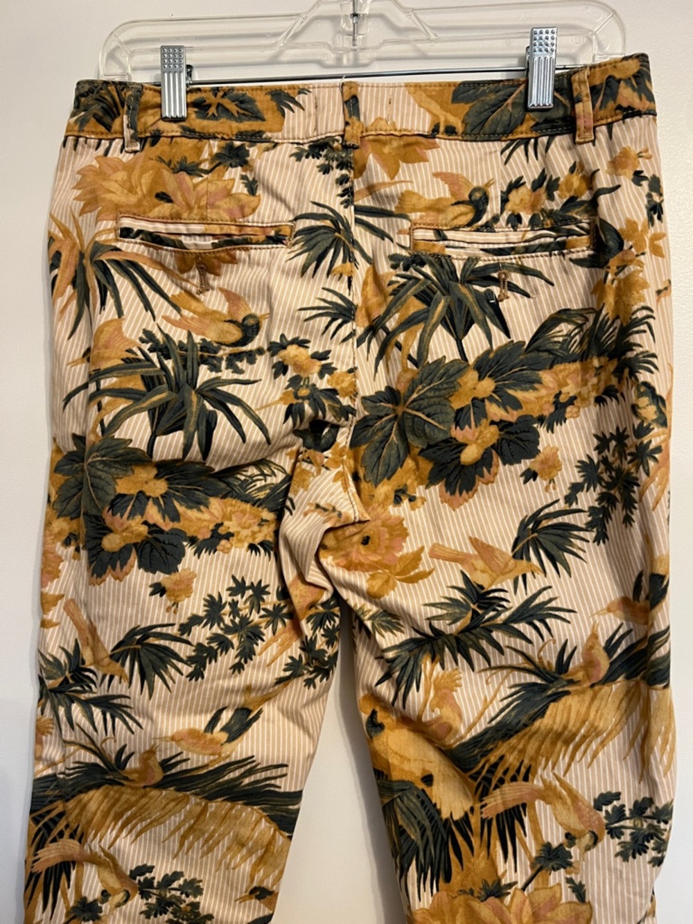 Anthropologie Relaxed Botanical Print Chino Pants 28 / 6 - Picture 8 of 11